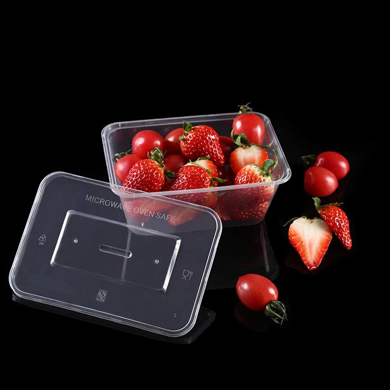 HOMEE Meal Prep Containers, 50 Pack- 26oz Plastic Storage Food