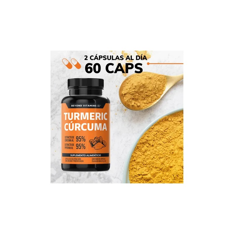 Turmeric Cúrcuma Con Extracto De Raíz De Cúrcuma Estandarizada Al
