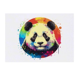 Azeeda 'Bunter Panda' Temporäres Tattoo - Hautfreundlicher & Ungiftiger Abziehbild · Wasserfest (TO00073853)