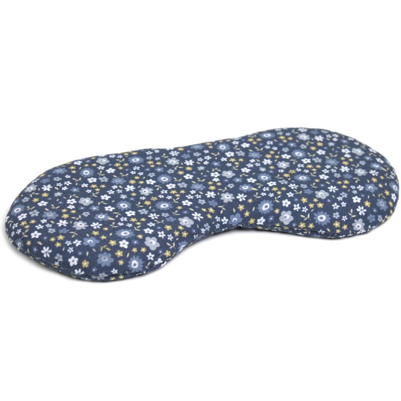 Organic Eye Pillow Lavender & Linseed "Flower Blue" for Relaxation,
