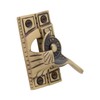 Victorian Style Window Sash Lock in Hand Highlighted Bronze