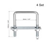 sourcing map Set of 4 square U-bolts U-bolts U-bolts U-bolts