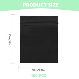 100pcs Sanitary Disposal Bags, Black Sealable Tampon Bag, Personal Self Sealing Period Bag for Tampons, Pads, and Liners Storage