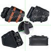 JAIYESOU Motorcycle Saddle Bags Side Bags|Saddlebags|Pvc Leather Waterproof Side Swing