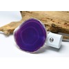 Purple Agate Slice LED Night Light with Auto Sensor -
