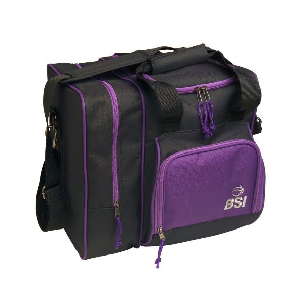 BSI Deluxe Single Ball Tote Bag (Black/Purple)