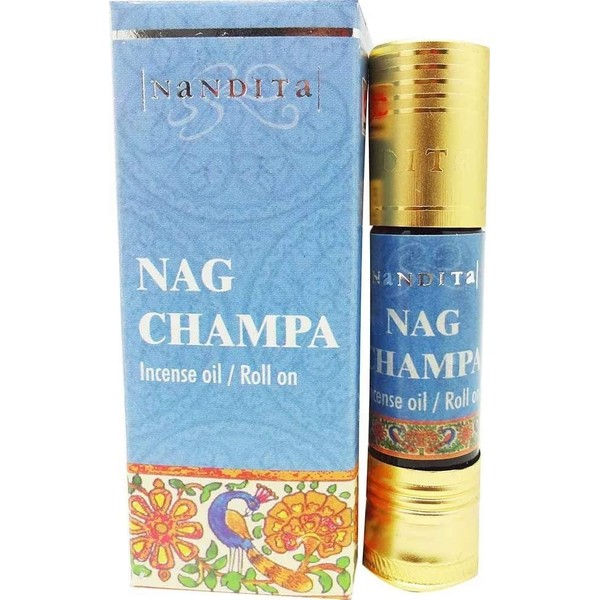 Nag Champa - Nandita Incense Oil/Roll On - 1/4 Ounce