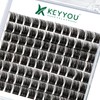 Lash Clusters 96 Pcs Cluster Lashes D Curl 12mm KEYYOU