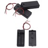 LAMPVPATH (Pack of 3) 2 AAA Battery Holder with Switch, 2 x 1.5V AAA Battery Holder Case with Wire Leads and ON/Off Switch