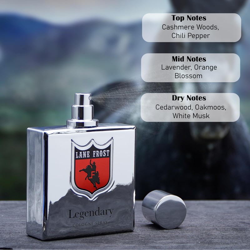 Lane Frost Legendary Cologne, Chrome Version, New Scent, Men's Fragrance,