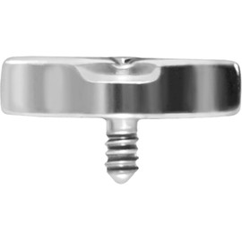 PIERCINGLINE Titanium Screw Attachment with External Thread 0.9 mm Lotus Blossom Piercing Attachment Replacement Choice of Colours, Titanium