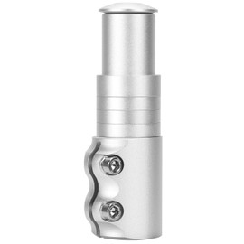 Emoly Bike Stem Riser, MTB Handlebar Riser Extender Bicycle Aluminium Alloy Head up Adapter for Mountain Bike, Road Bike, MTB, BMX (New, Silver)