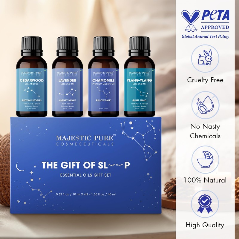 Majestic Pure, Restful Night Essential Oil Gift Set | Pack