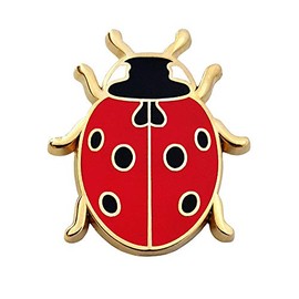 Pinsanity Cute Ladybug Enamel Lapel Pin