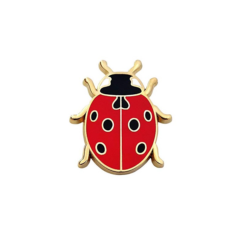 Pinsanity Cute Ladybug Enamel Lapel Pin