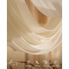 Ling's moment Wedding Arch Draping Fabric 2 Panels 32Ft x