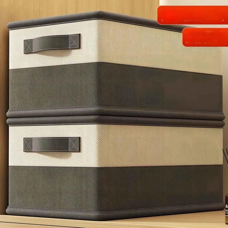 AURMOO Storage Box, 58 L Boxes Storage, Storage Basket, Foldable,