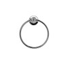 Croydex QM751541 Flexi-Fix Easy to Fit Wimborne Towel Ring, Chrome