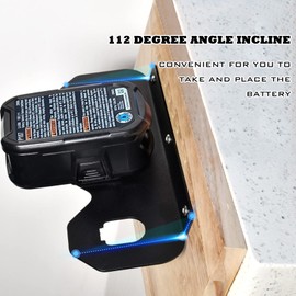 CAPHONT for Ryobi 18V Battery Holder,Heavy Duty Thickened 18 V Battery Storage for Ryobi Wall Mount Tool Holder 3 Slot Ryobi Tool Holder for Workshops, Tool Trailers, Under Shelves, Work Vehicles