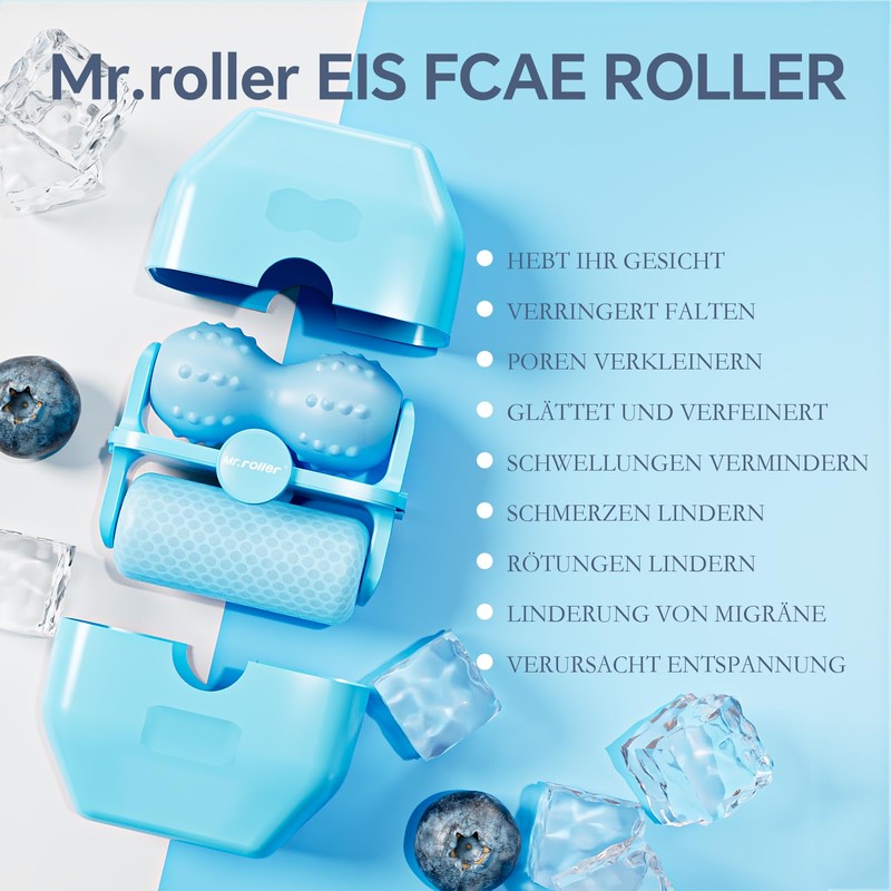 Mr.roller Ice Roller, Eisroller Gesicht, Ice Roller Gesicht, Silikon Ice