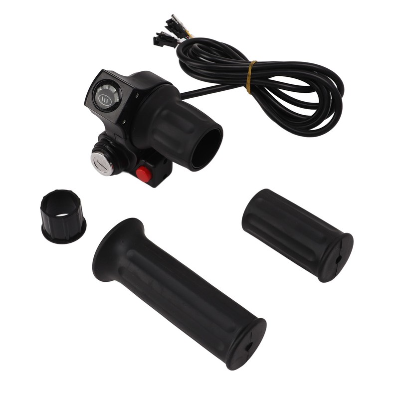 Electric Bike Throttle Grip 4 Lights Half Lock Speed Twist