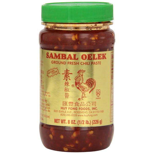 Huy Fong Sambal Oekel, 8-Ounce Jars (Pack of 24)
