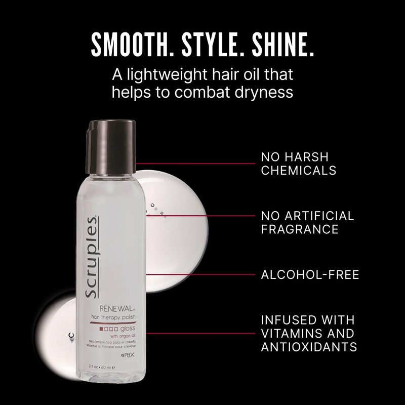Scruples Renewal Therapy Hair Gloss - Argan Oil Hair Serum