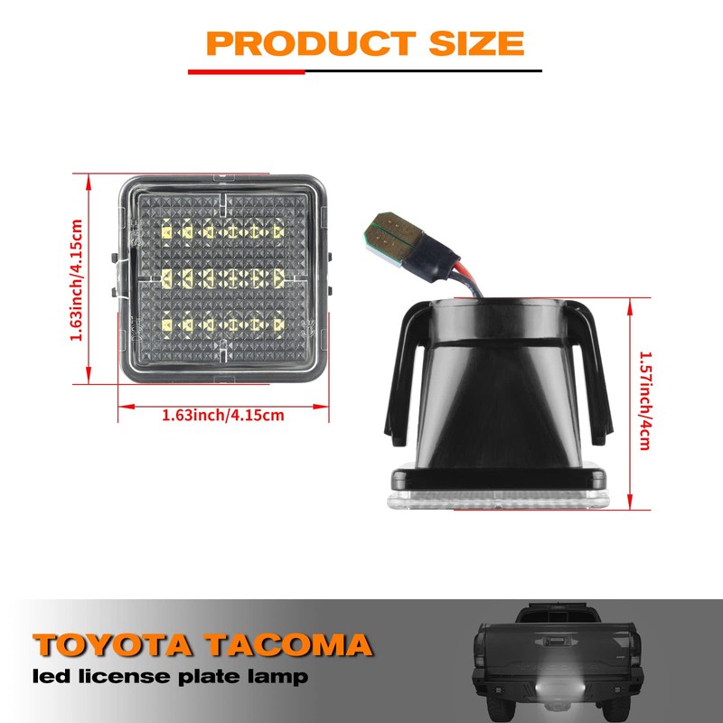 Gempro LED License Plate Light Assembly Lamp Replacement Compatible with