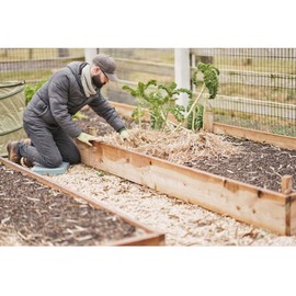 Garden Elements Straw Bale by Shady Creek Farm, Multi-Use for Farm & Home, Large Straw Bale, 36"