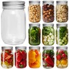 Galssmagic Mason Jars 16 oz with Airtight Lids and Bands,12