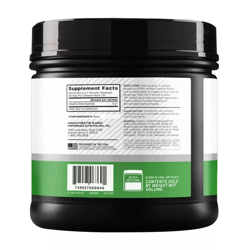 Optimum Nutrition Micronized Creatine Powder Unflavored 1.49 LB 675g