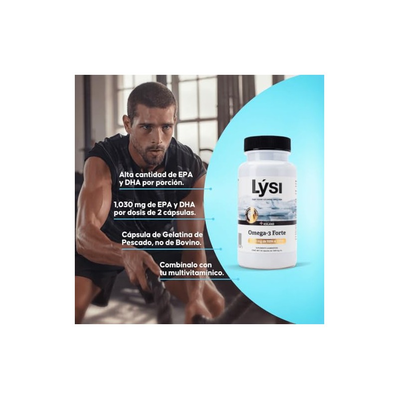 Lysi Omega-3 Paquete Familiar Forte 90 Pzas y Aceites de