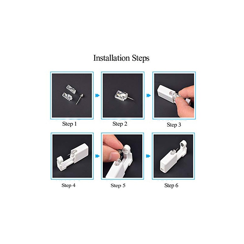 AM RONG MAGIC Ear Piercing Gun,2 Pack Self Ear Piercing