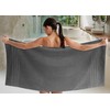 Lashuma Terry Towelling Bath Towel 70 x 140 cm Grey