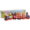 Mini Wooden Magnetic Train Set Cartoon Vehicle Blocks Children Educational