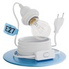 greate. Lamp Holder E27 with Cable and Switch White 5