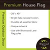 Briarwood Lane Classic Monogram Letter J Double-Sided House Flag
