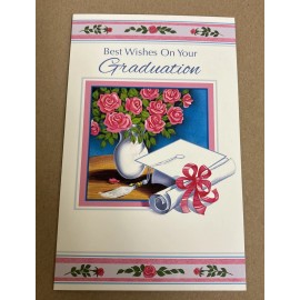 Stockwell Greeting Cards Graduation Best Wishes Happiness Success 5'x7.75" Stockwell Greeting Card