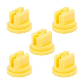 MroMax Flat Fan Spray Tip, 110 Degree Plastic Nozzle 0.2mm Aperture for Backpack Sprayer, Garden Spray, Agricultural Greenhouse Spray Equipment 5Pcs(Yellow)
