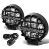 DNA MOTORING FL-6-U+SW-CH-BK 6" Round Fog Lights w/Switch