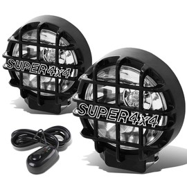 DNA MOTORING FL-6-U+SW-CH-BK 6" Round Fog Lights w/Switch