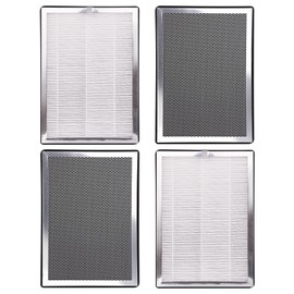 Midiex 4-Pack MA25 Replacement Filter Compatible with Modify Air Purifier MA-25 Series S1/B1/W1, 3-in-1 H13 Ture HEPA with Activated Carbon Pre-filter