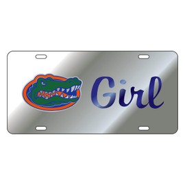 Florida Gators TAG (LASER Silver/GATOR HEAD GIRL (07339))