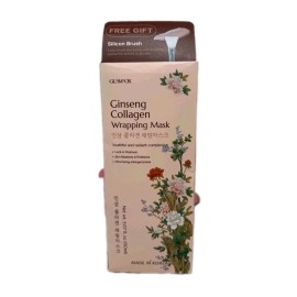 Glamfox Ginseng Collagen Wrapping Mask, FREE Silicon Brush 5.07 oz (150ml)
