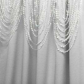 Exclusive Home Curtains Bliss Room Darkening Room Blackout Hidden Tab Top Curtain Panels, 54"x96", Silver, Set of 2