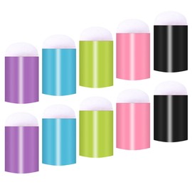IWOWHERO Nail Art Blending Pen Set Sponge Nails Tools Round Sponge Head for Gradient Manicure