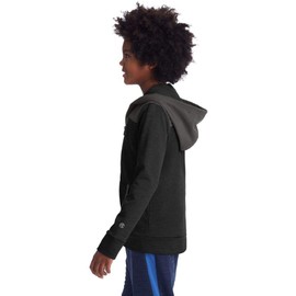 C9 Champion Boys' Tech Terry Woven Pieced Full Zlip Jacket, Concrete Heather/Charcoal, Extra Large