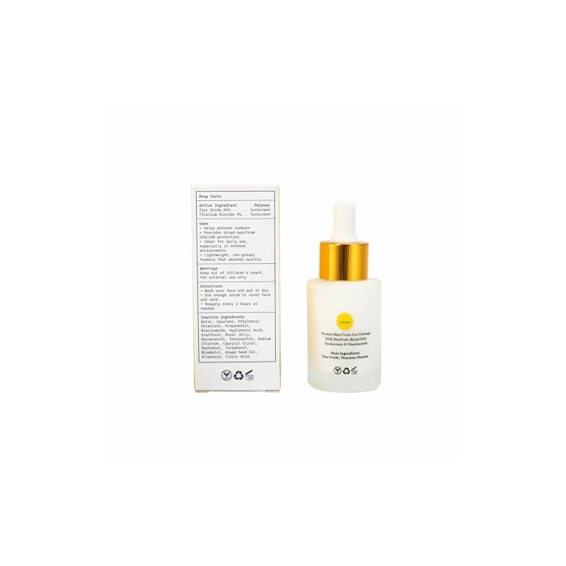 Suero protector solar para rostro FPS 50, protección de la