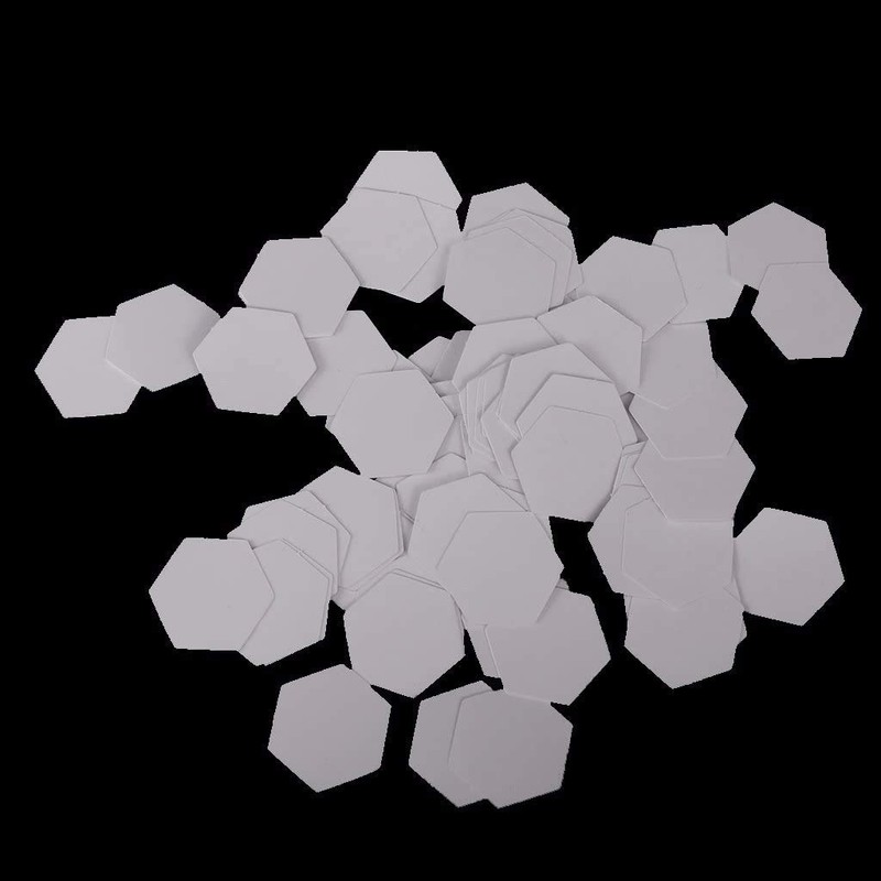 POFET 500pcs Hexagon English PAPER PIECING Quilting Templates Craft -