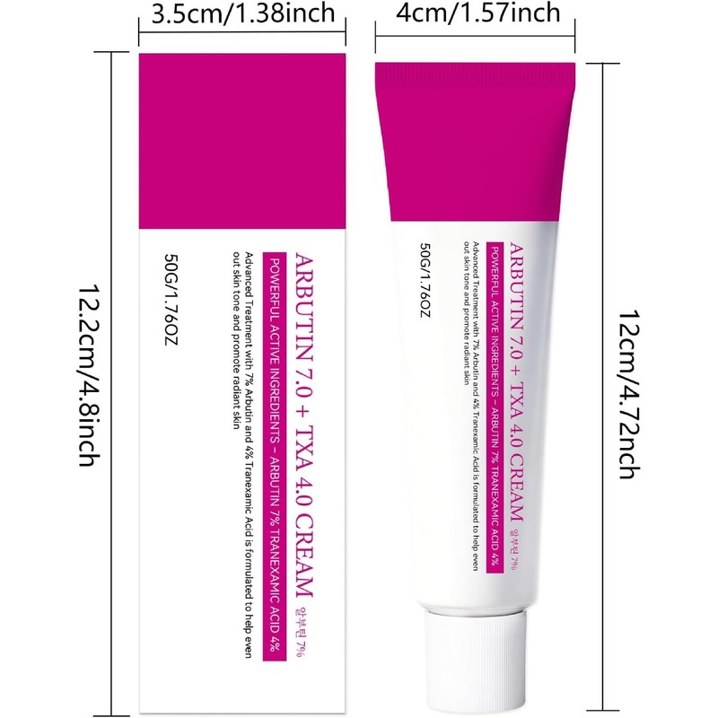 Crema Iluminadora Arbutina Tranexamico – Tono Uniforme Hidratante 50g (2,